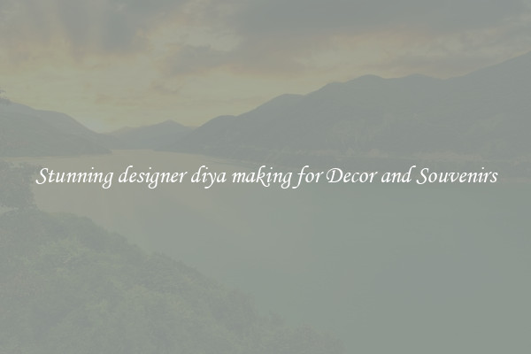 Stunning designer diya making for Decor and Souvenirs