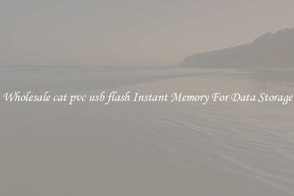 Wholesale cat pvc usb flash Instant Memory For Data Storage