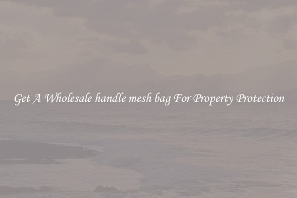 Get A Wholesale handle mesh bag For Property Protection