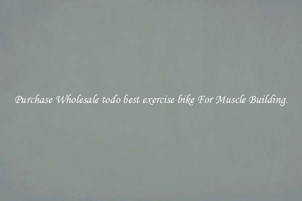 Purchase Wholesale todo best exercise bike For Muscle Building.