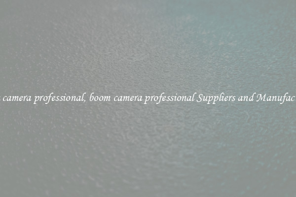 boom camera professional, boom camera professional Suppliers and Manufacturers