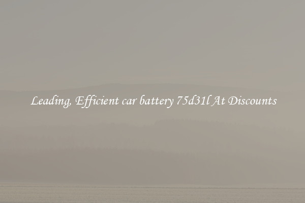 Leading, Efficient car battery 75d31l At Discounts