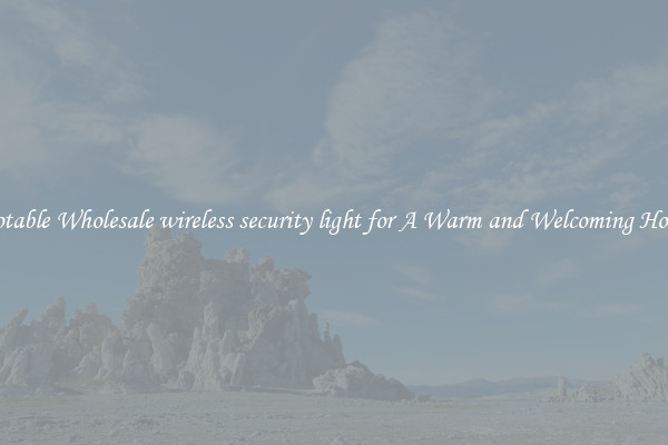 Notable Wholesale wireless security light for A Warm and Welcoming Home