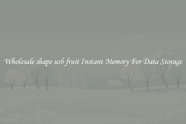 Wholesale shape usb fruit Instant Memory For Data Storage