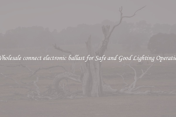 Wholesale connect electronic ballast for Safe and Good Lighting Operation