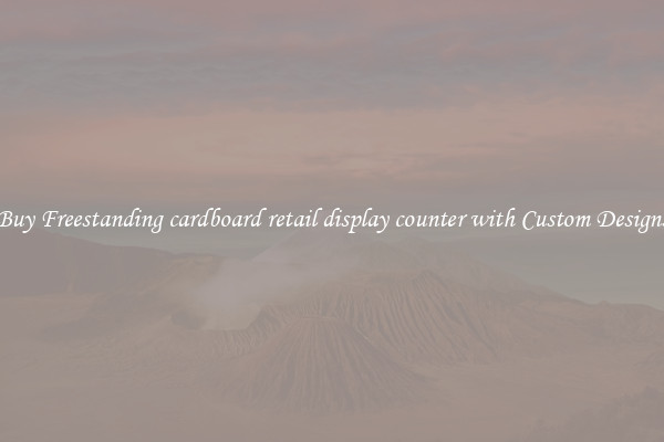 Buy Freestanding cardboard retail display counter with Custom Designs